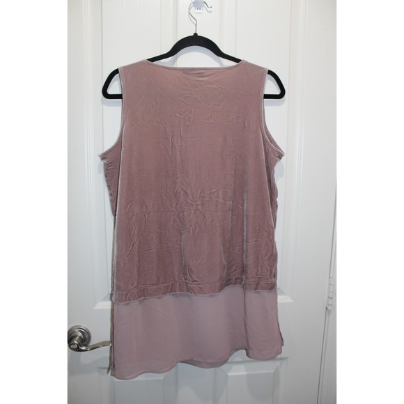 Alfani Mauve Mock Layer Tunic Small - Picture 2 of 5